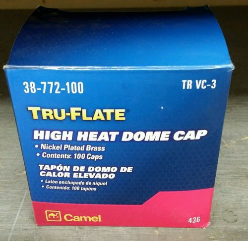 38-772-100 tru-flate camel dome shaped standard valve cap (qty 100)