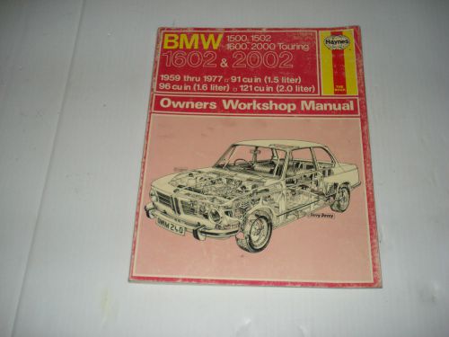 Bmw 1602 and 2002 haynes owners workshop manual