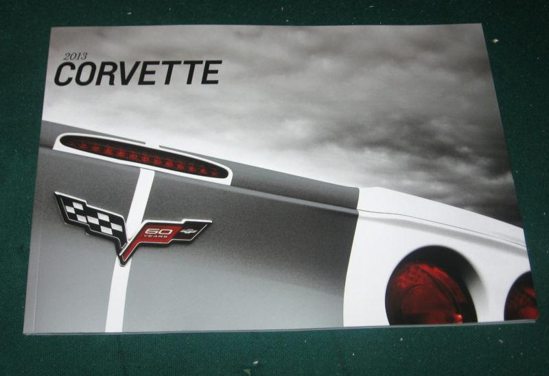 2013 chevy corvette deluxe brochure; 60th anniversary; grand sport; z06; zr1