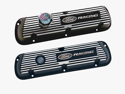 Ford racing efi valve covers m-6582-a351r ford small block v8 black painted