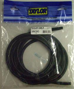 Taylor 38092 black convoluted tubing 1/4 in. 25 ft.
