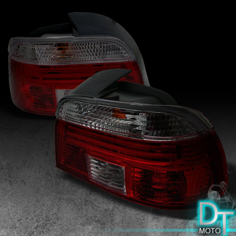 97-00 bmw e39 5-series 528i 540i m5 red smoke altezza tail lights left+right