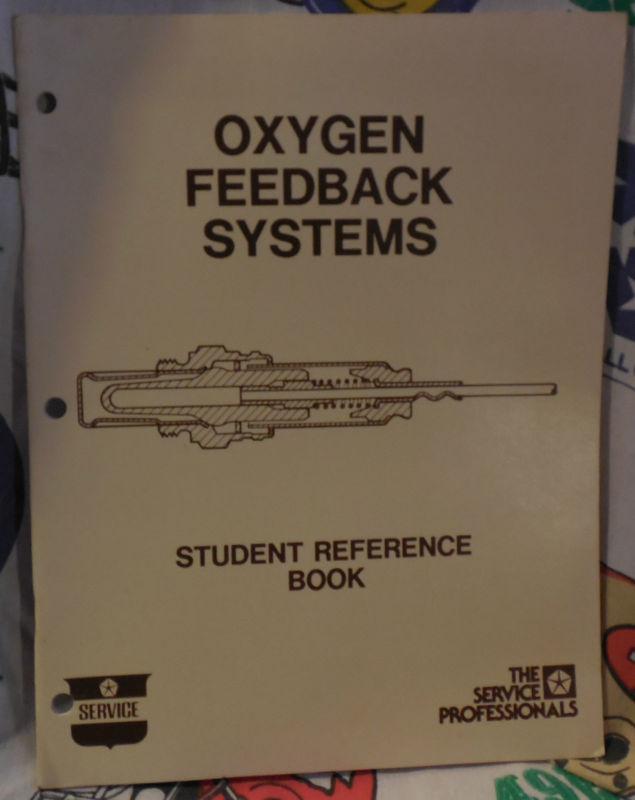 Ase,chrysler,oxygen,feedbacks,system,student,feferance,manual,book