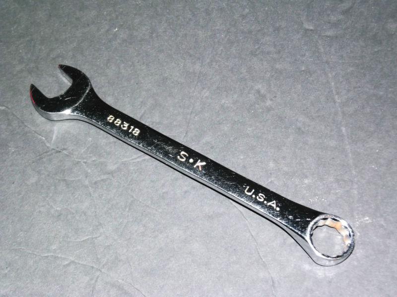 S-k combination wrench 18mm #88318 super krome 8"lg. usa