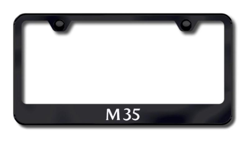 Infiniti m35 laser etched license plate frame-black made in usa genuine