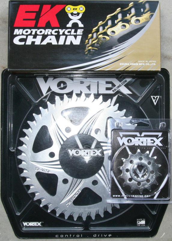 Vortex sprockets 14/40 520 quick acceleration kit ek chain 03 04 ninja zx6rr 636