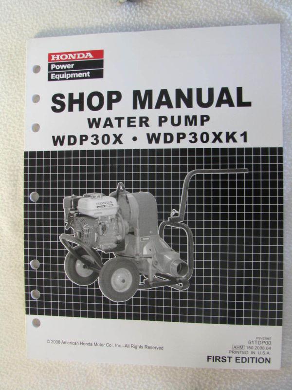 Honda water pump shop manual wdp30x wdp30xk1 wdp 30 x
