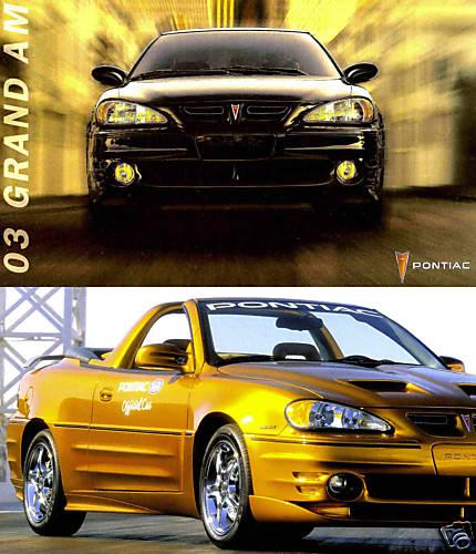 2003 pontiac grand am brochure-se-gt-nhra sc/t roadster