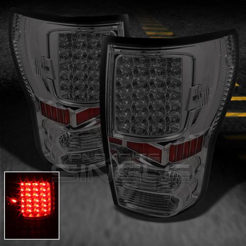 Smoked 07-12 tundra pickup truck full led tail lights lamps left+right