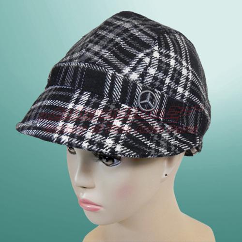 Mercedes-benz women's tweed page hat, genuine mb product + free gift
