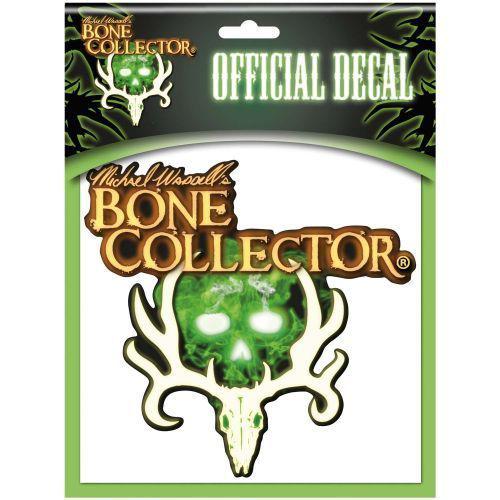 Bone collector 6" logo green skull vinyl decal sticker 