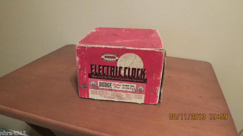 Vintage dodge clock in box  1949
