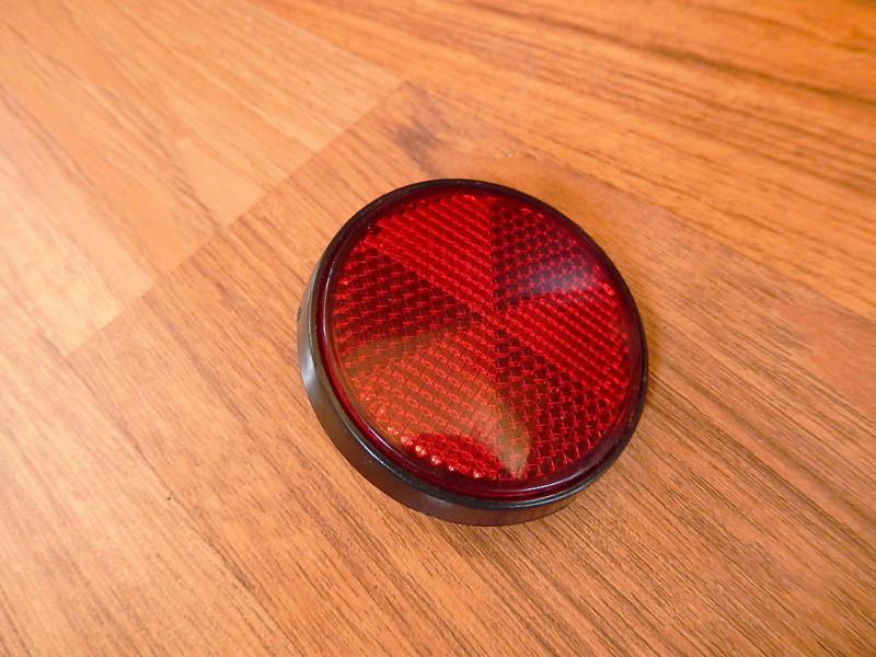 Harley davidson red reflector 2 3/8" diameter