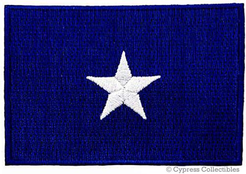 Bonnie blue biker patch texas star confederate flag new embroidered iron-on