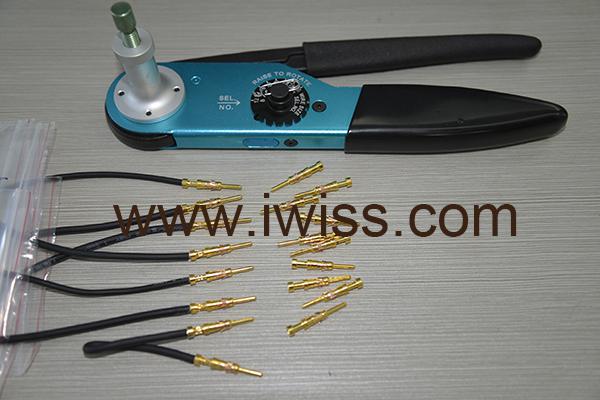 W2 crimper awg12-26(3.33-0.128mm2) for crimping the harting,tyco,wain connectors
