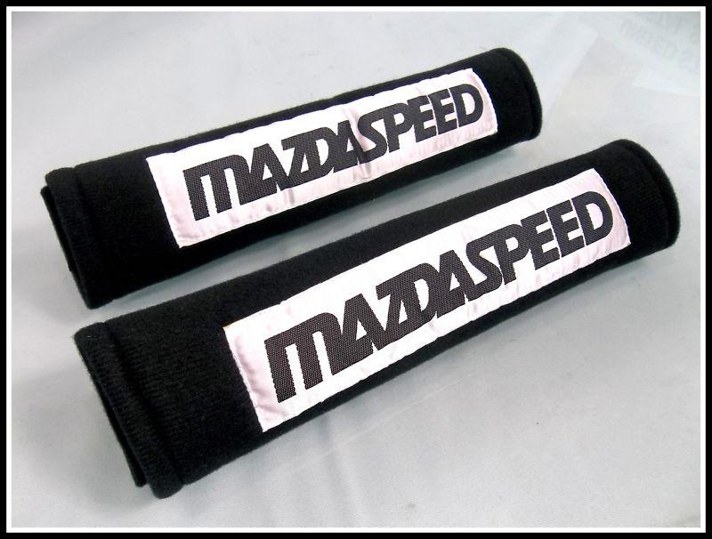 Black mazdaspeed seat belt shoulder pads - limited production!