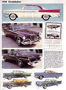 1958 studebaker + golden hawk + starlight + president article - must see !!