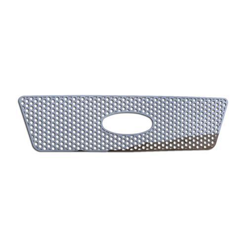 Ford f150 04-08 honeycomb-style stainless circle punch front metal grille trim 