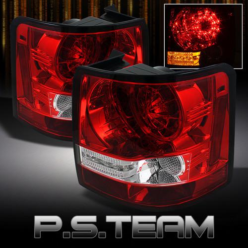 06-09 range rover le hse supercharge sport suv red clear led tail lights