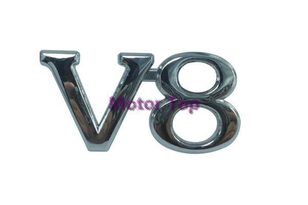 V8 metal rear emblems badge decal continuity sticker for v8 mercedes benz b c e 
