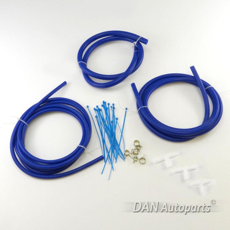 Toyota supra celica silicone vacuum hose pipe tube kit blue