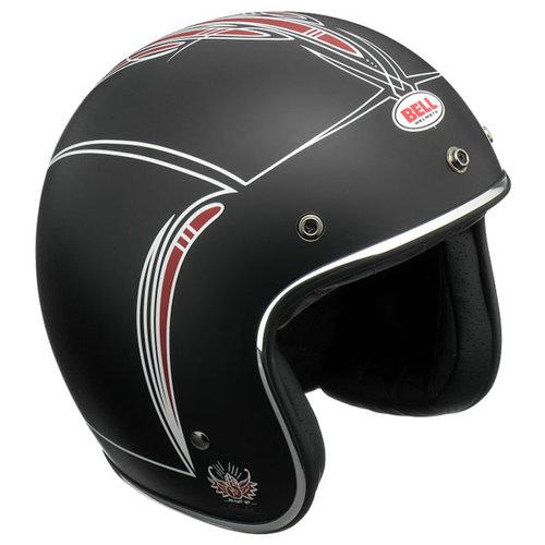 Bell custom 500 skratch pin stripe helmet matte black