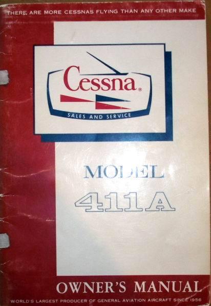 Cessna  411a owner's manual   