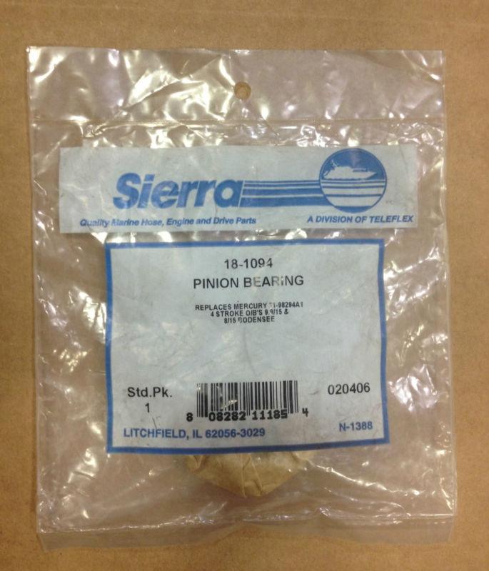 Sierra 18-1094 pinion bearing replaces mercury 31-98294a1 4 stroke o/b 8-15hp
