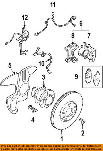 Mazda oem f1894373x abs wheel speed sensor/front abs wheel sensor