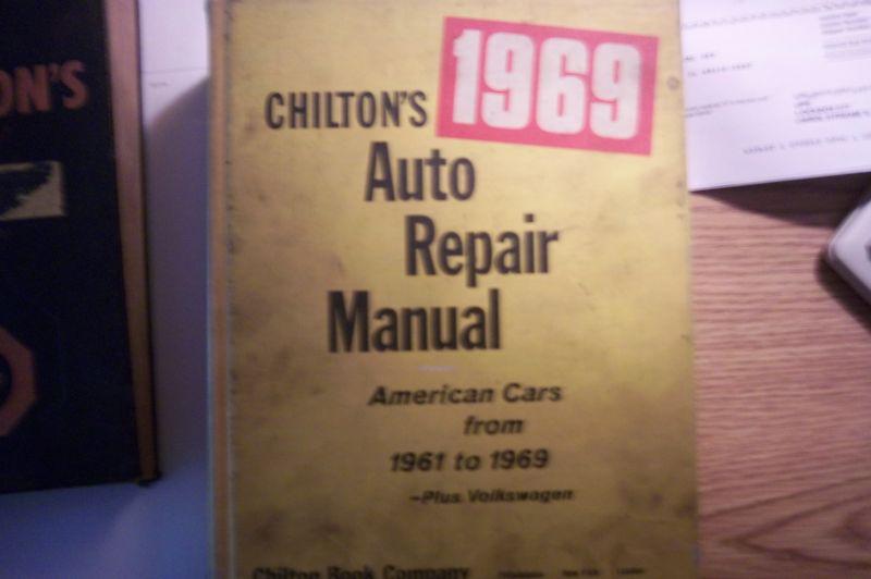 1969 chiltons auto manual 1961 to 1969