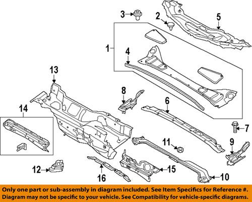Ford oem cp9z5802039a cowl-side reinforcement