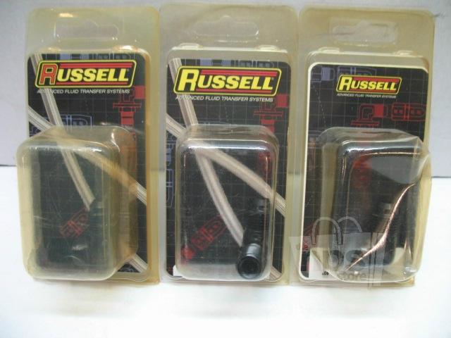 Russell 660823 proclassic an to npt adapter fitting -6an to 1/4in lot of 3 new