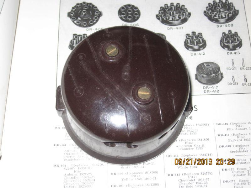 1930-1931 oakland.1932 pontiac 8,reddish/brown,bakelite distributor cap,