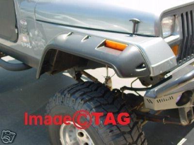 Jeep wrangler yj pocket  fender flares by tag (tx) textured finish