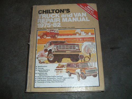 Chiltons 75-82 pickup 4wd hardback manual