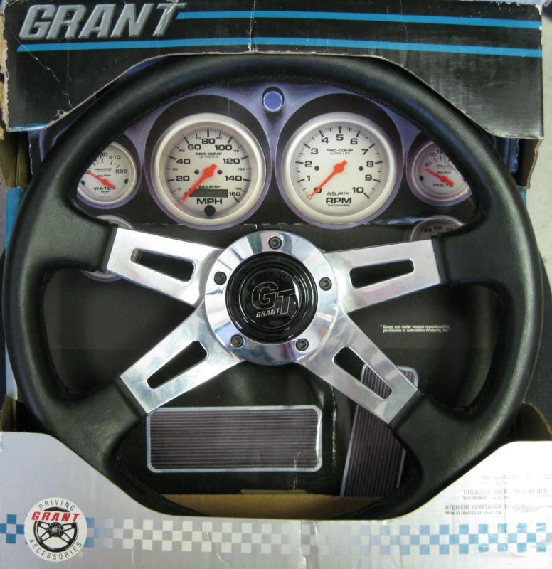 Grant 1065 elite gt steering wheel black foam formula 1    13" dia 3-3/4" dish