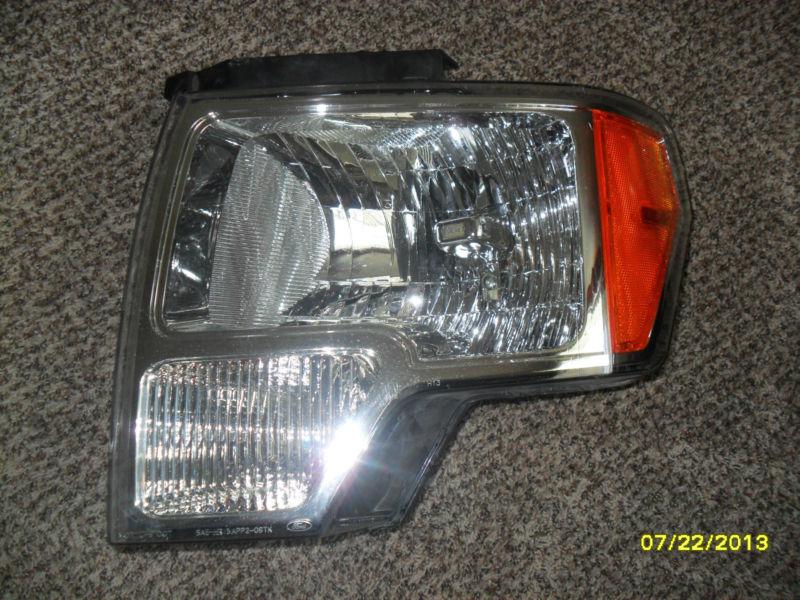 2009-2012 oem lh ford f-150 pickup truck crystal headlight lamp smoke 2010 2011