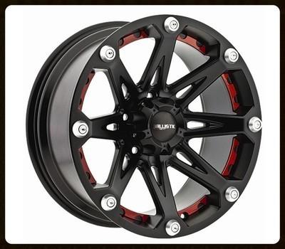 18" ballistic jester black rims & 305-60-18 nitto terra grappler tires wheels