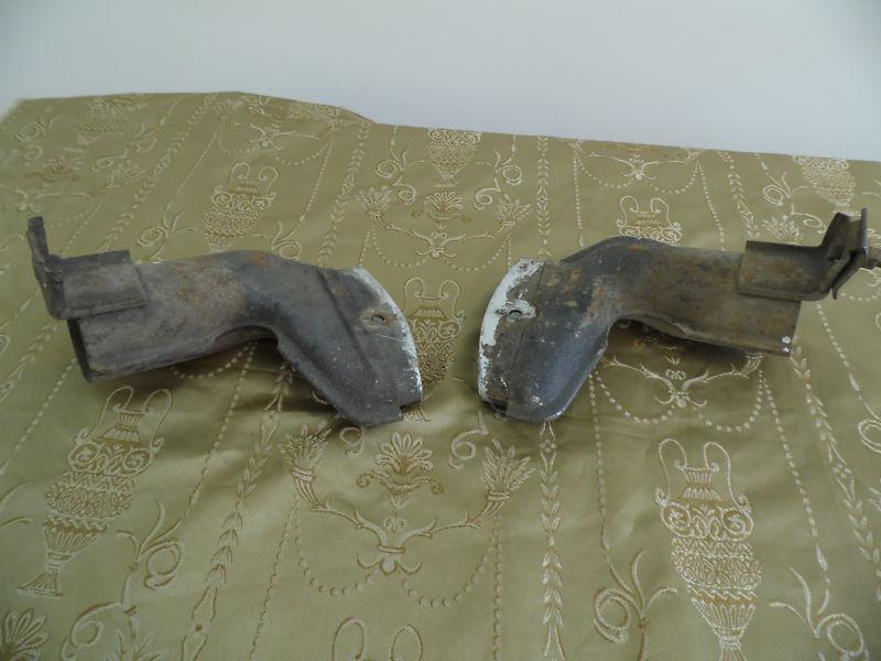 1956 ford exhaust tips *unchromed* sold *as is*