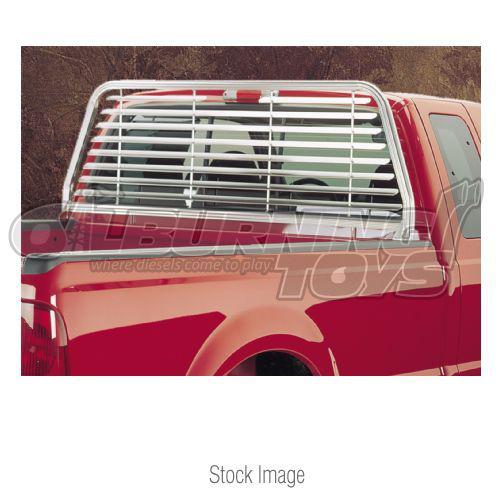 Husky liners 21160 rear window louvered sunshade bright anodized aluminum