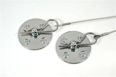 Classic design concepts decorator hood pins stainless chrome hairpin clips pair