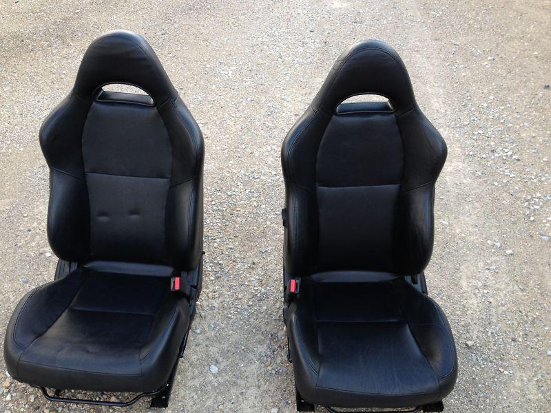 02 03 04 05 06 acura rsx type s front leather seats very nice black oem
