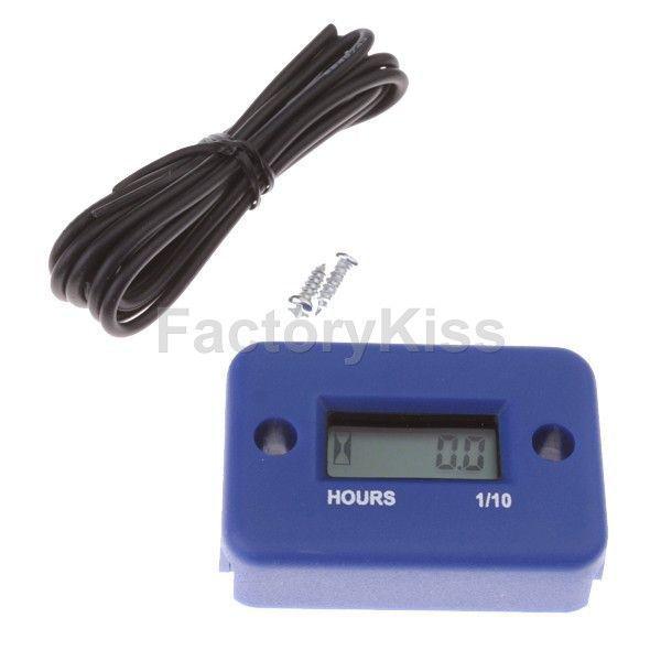 Hot inductive hour meter for motorcycle atv snowmobile boat - blue