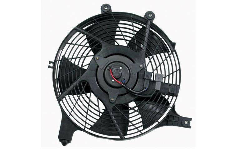Condenser cooling fan assembly 03-06 04 05 mitsubishi lancer evolution 7812a141