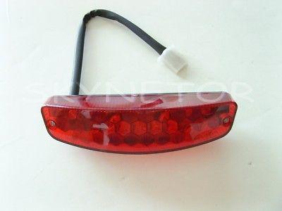 Atv led tail/brake light bulb lens 50cc 70cc 110cc red