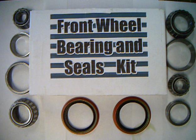 4 front wheel bearing, 2 seals mopar 1957 1958 1959 1960 1961 1962