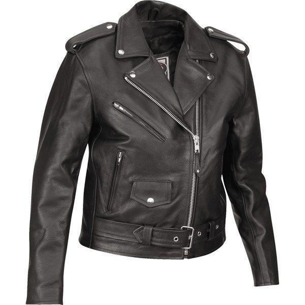 Black s river road ironclad women's leather jacket