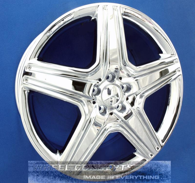 Mercedes ml63 amg 21 inch chrome wheels rims new factory oem genuine mbz ml 63