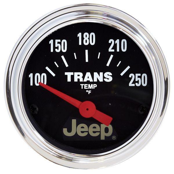 Auto meter 880260 jeep licensed 2 1/16" transmission temperature gauge 100-250˚f
