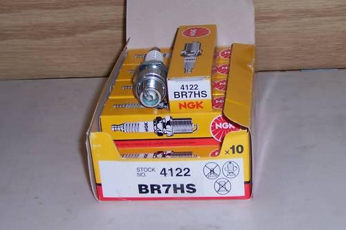 10 pack of ngk 4122 spark plugs br7hs nib